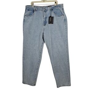 Direction Vagabond Loose Fit Rigid Denim Light Wash Jeans Mens 38x32 New